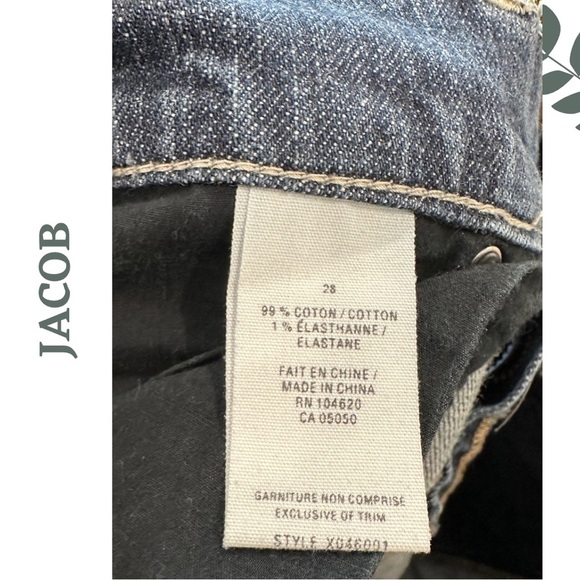 🛍️3/$40 Jacob Women's Denim Cut Off. Shorts - Blue Whiskering Detail Size 28 - Picture 4 of 4